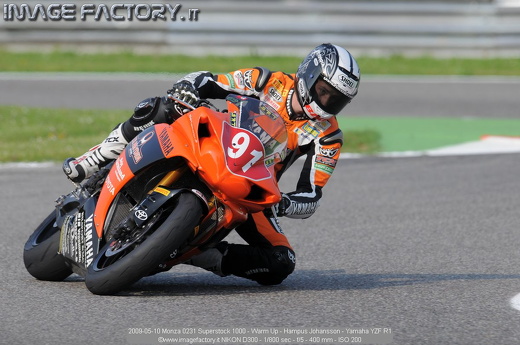 2009-05-10 Monza 0231 Superstock 1000 - Warm Up - Hampus Johansson - Yamaha YZF R1
